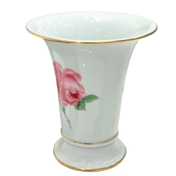 VINTAGE MEISSEN PORCELAIN ROSE VASE #Q22(6) - Picture 6 of 15